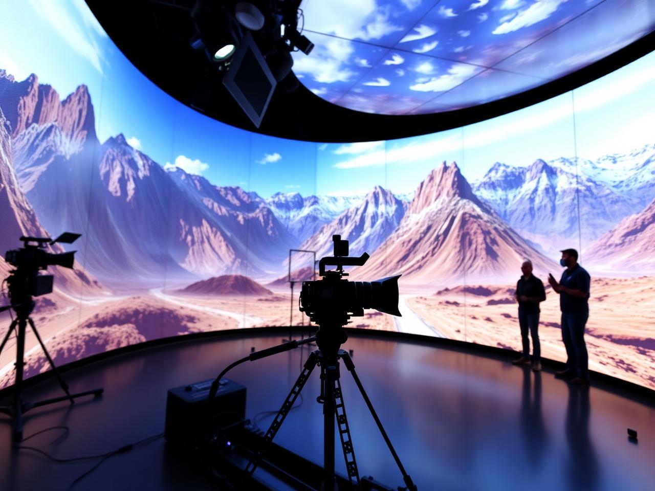 Virtual production volume stage