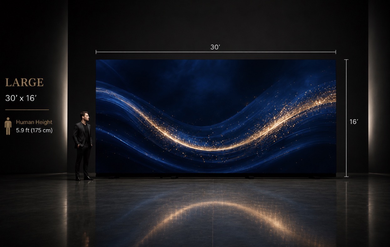 LARGE LED wall 30' x 18'