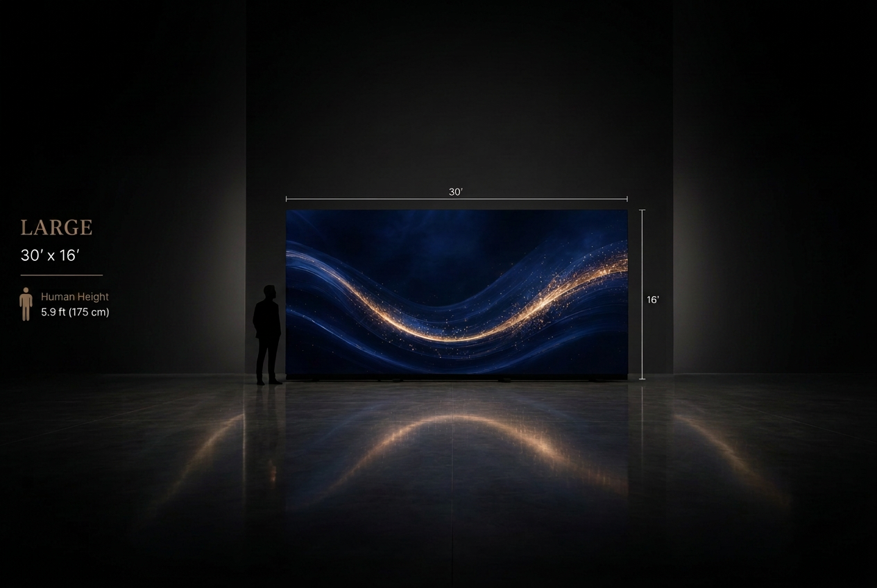 LARGE LED wall 30' x 18'