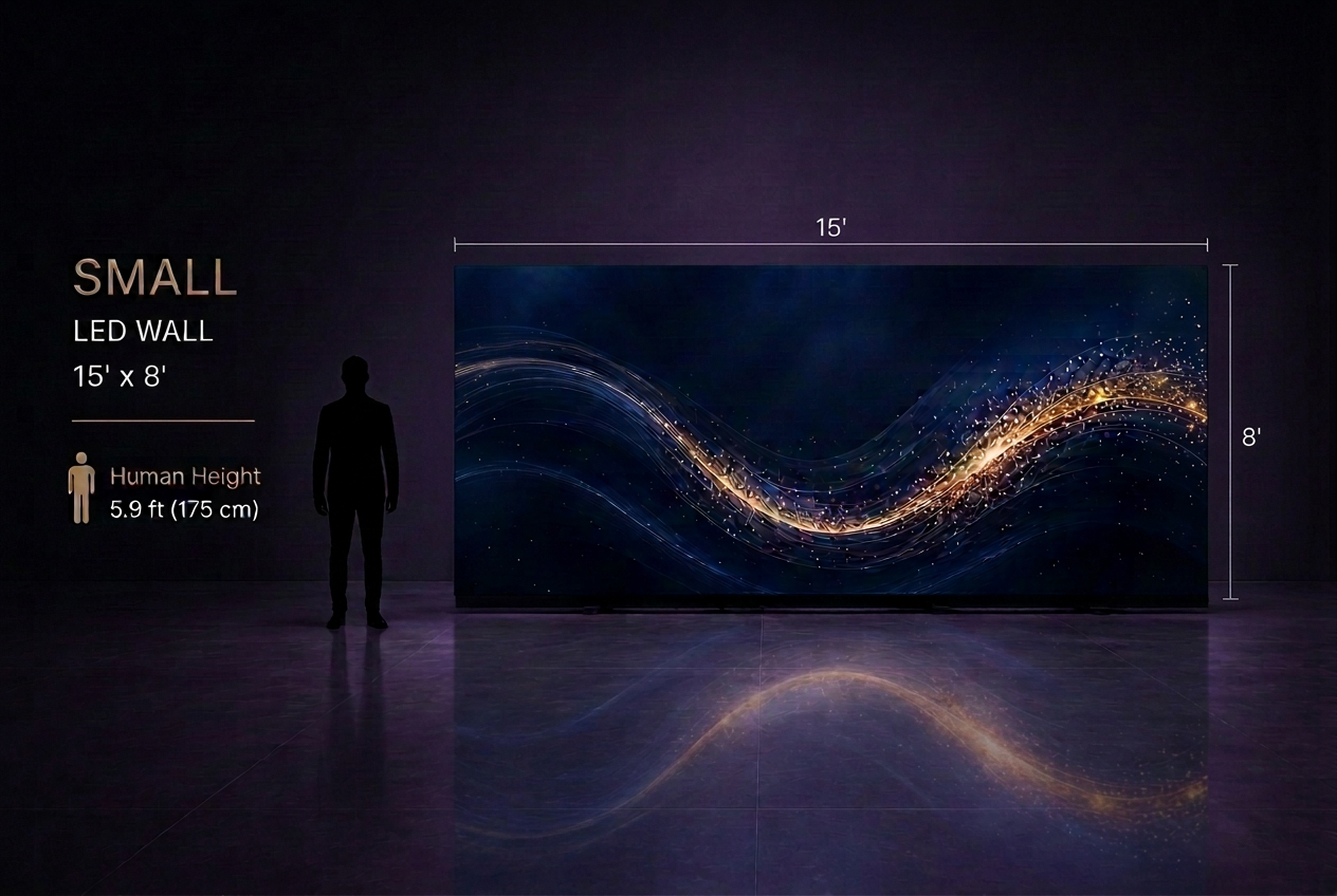 SMALL LED wall 15' x 8'
